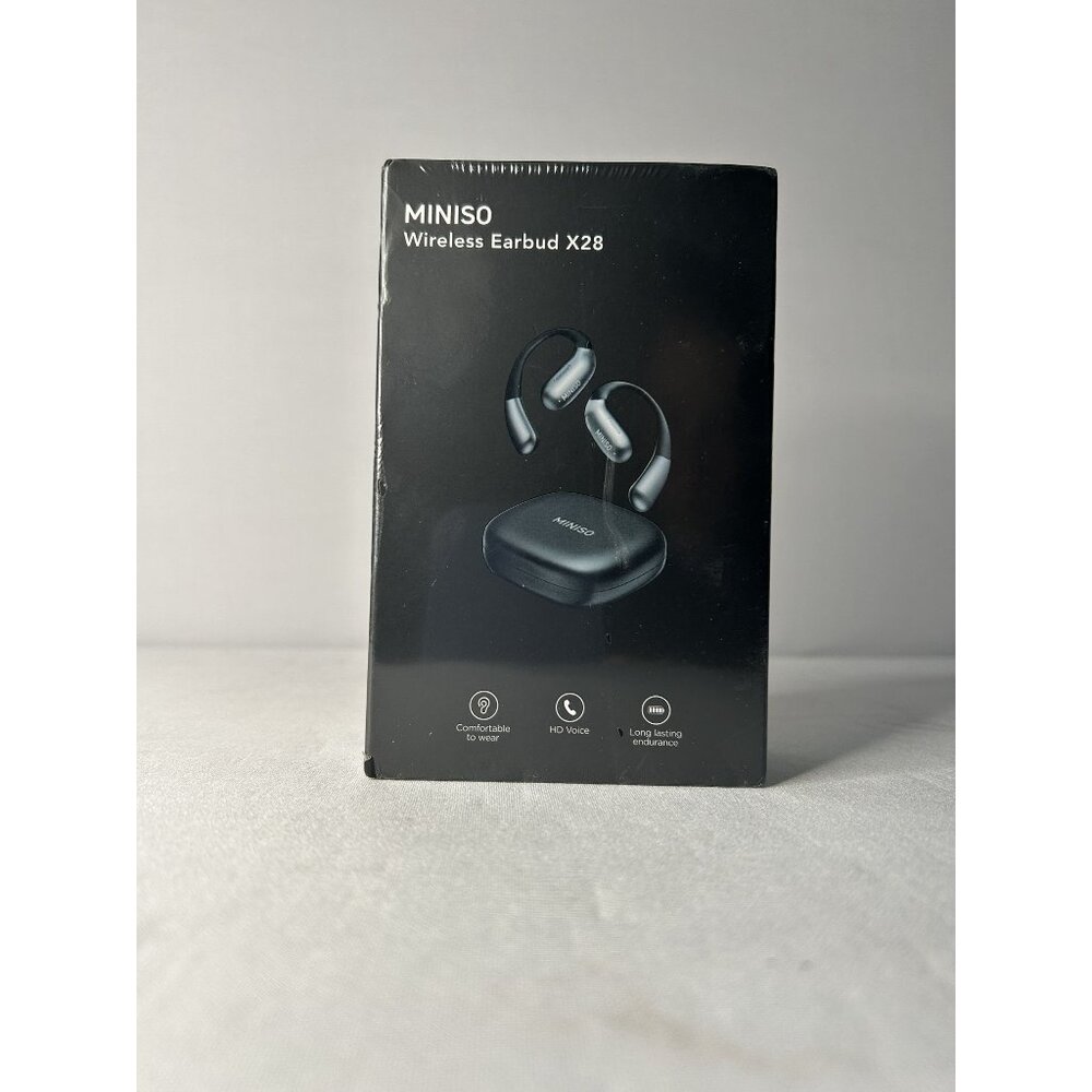 Miniso Wireless Earbud X28 Bluetooth Earphones With Charging Case Long Battery L